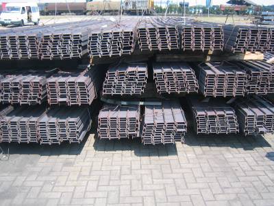 Steel section ready to load
