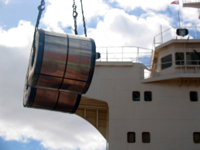 Vessel unloading