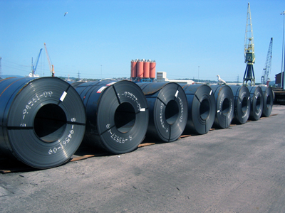 Steel coil ready for dispatch